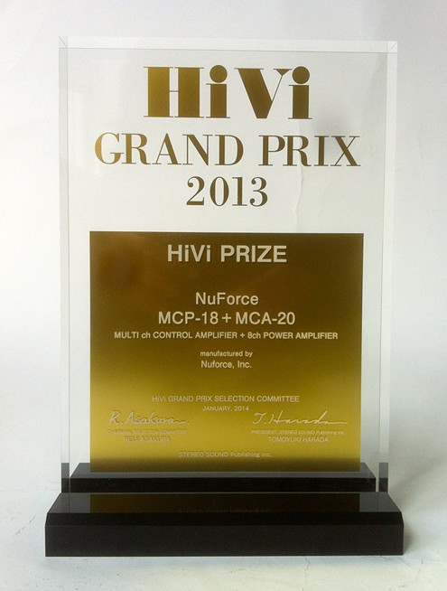 Nuforce MCP-18 & MCA 20 получил приз `Гран-при` от японского издания HiVi
